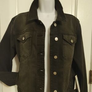 NWT Black Denim Jacket